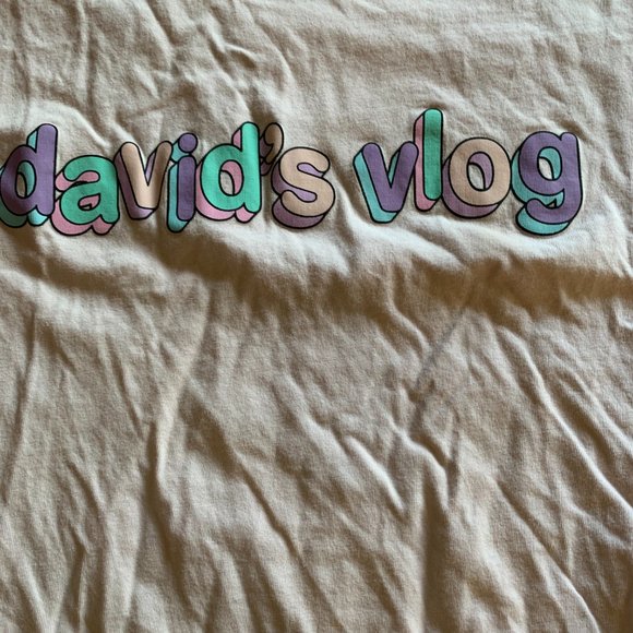 Short Sleeve T Shirt from David's Vlog Size Small Mens/Unisex - Picture 4 of 4